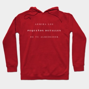 Admira los pequeños detalles de tu alrededor. Hoodie